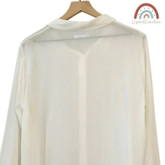 New! Reformation The Violet Ivory Button Down Top - Picture 6 of 12